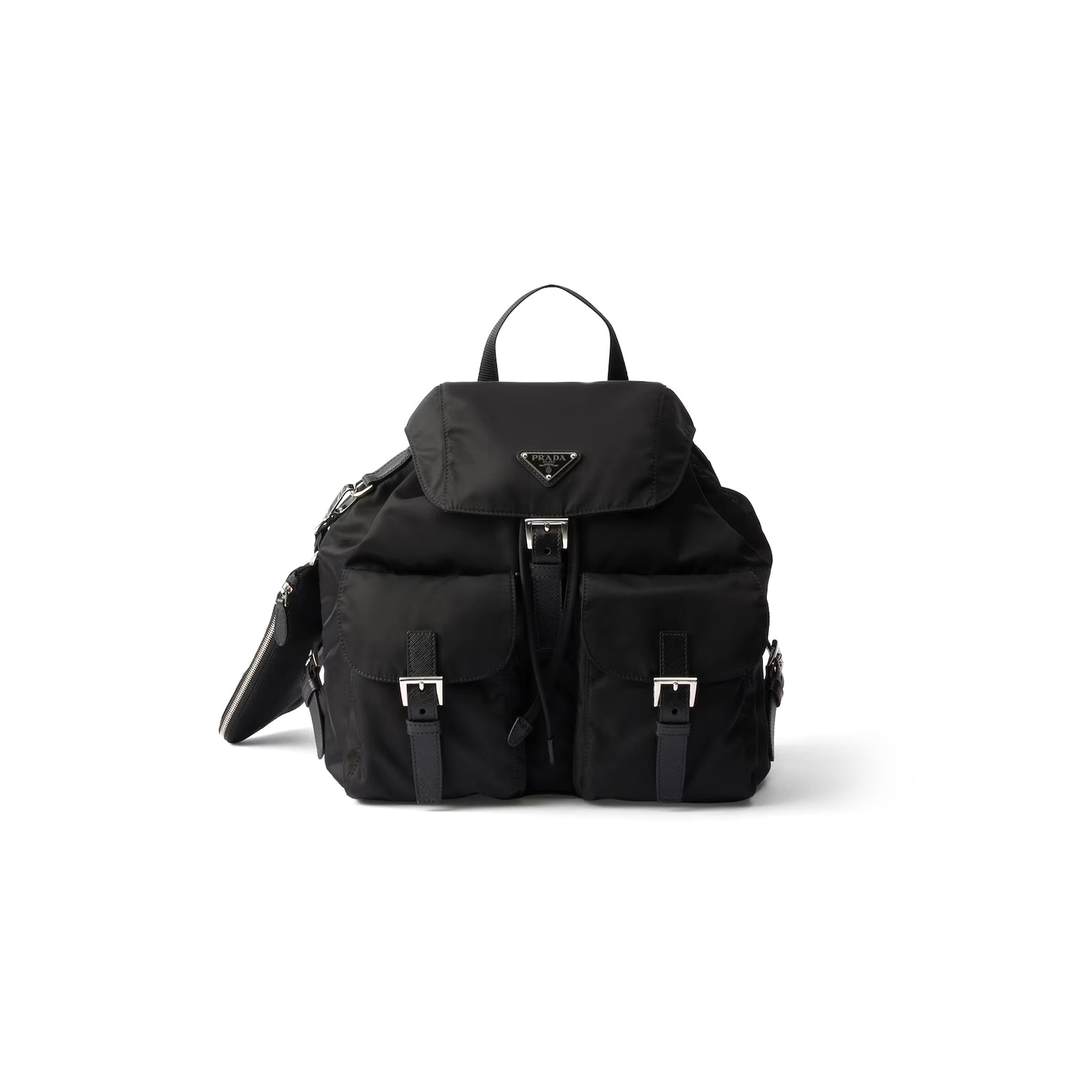 PRADA MEDIUM RE-NYLON BACKPACK WITH POUCH 1BZ811 (32*30*15cm)